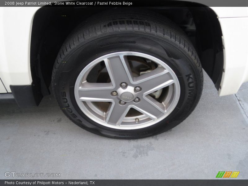 Stone White Clearcoat / Pastel Pebble Beige 2008 Jeep Patriot Limited