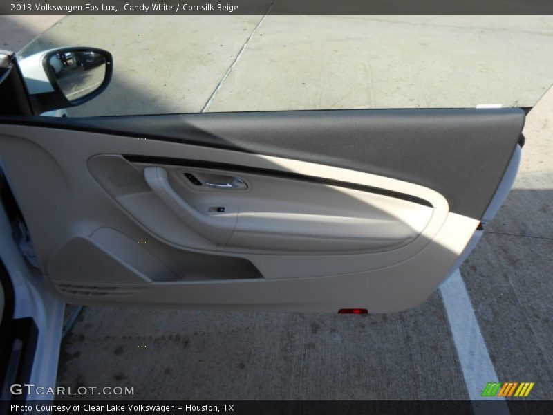 Candy White / Cornsilk Beige 2013 Volkswagen Eos Lux