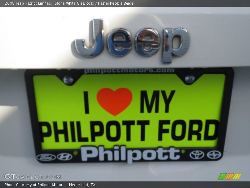 Stone White Clearcoat / Pastel Pebble Beige 2008 Jeep Patriot Limited