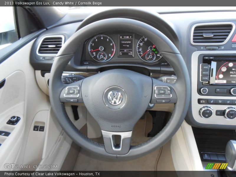 Candy White / Cornsilk Beige 2013 Volkswagen Eos Lux