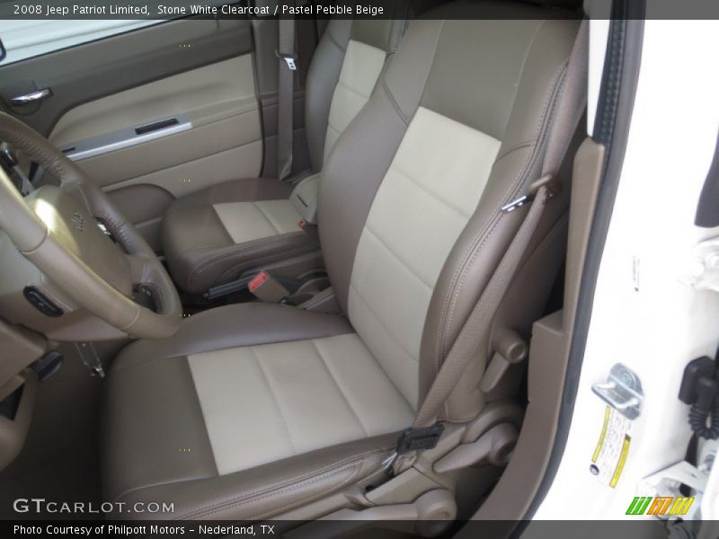 Stone White Clearcoat / Pastel Pebble Beige 2008 Jeep Patriot Limited