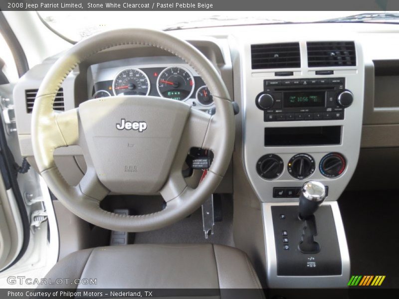 Stone White Clearcoat / Pastel Pebble Beige 2008 Jeep Patriot Limited