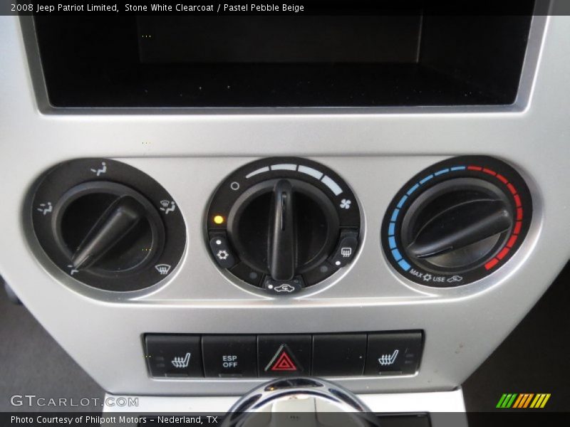 Stone White Clearcoat / Pastel Pebble Beige 2008 Jeep Patriot Limited