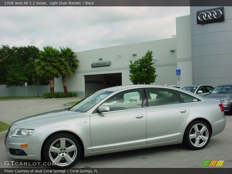 Light Silver Metallic / Black 2008 Audi A6 3.2 Sedan