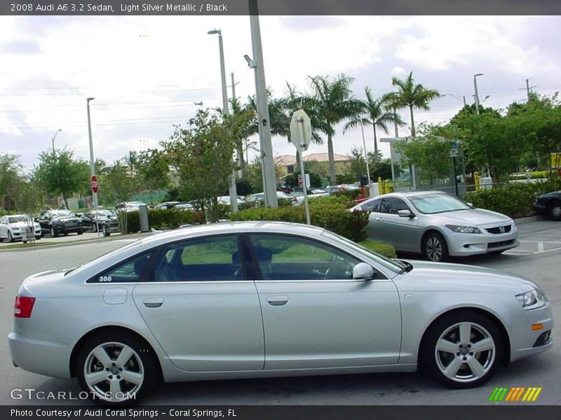 Light Silver Metallic / Black 2008 Audi A6 3.2 Sedan