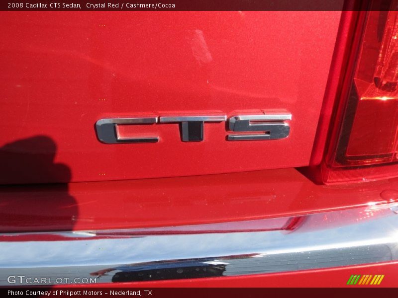 Crystal Red / Cashmere/Cocoa 2008 Cadillac CTS Sedan