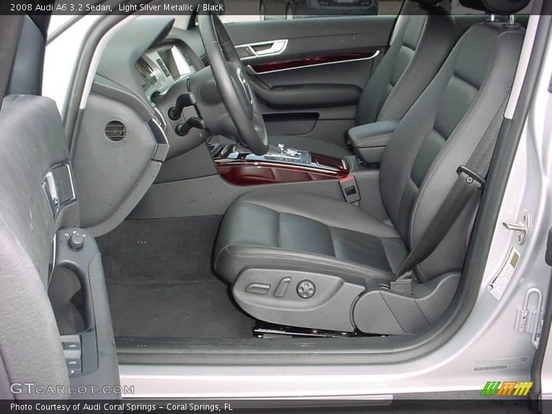 Light Silver Metallic / Black 2008 Audi A6 3.2 Sedan