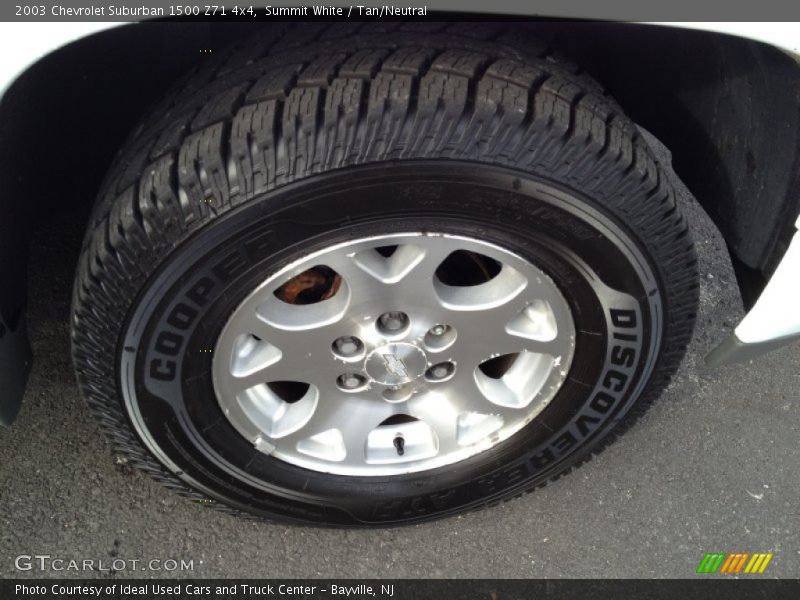 Summit White / Tan/Neutral 2003 Chevrolet Suburban 1500 Z71 4x4