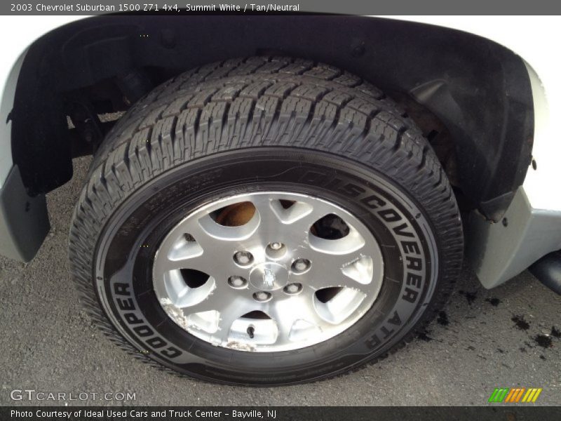Summit White / Tan/Neutral 2003 Chevrolet Suburban 1500 Z71 4x4