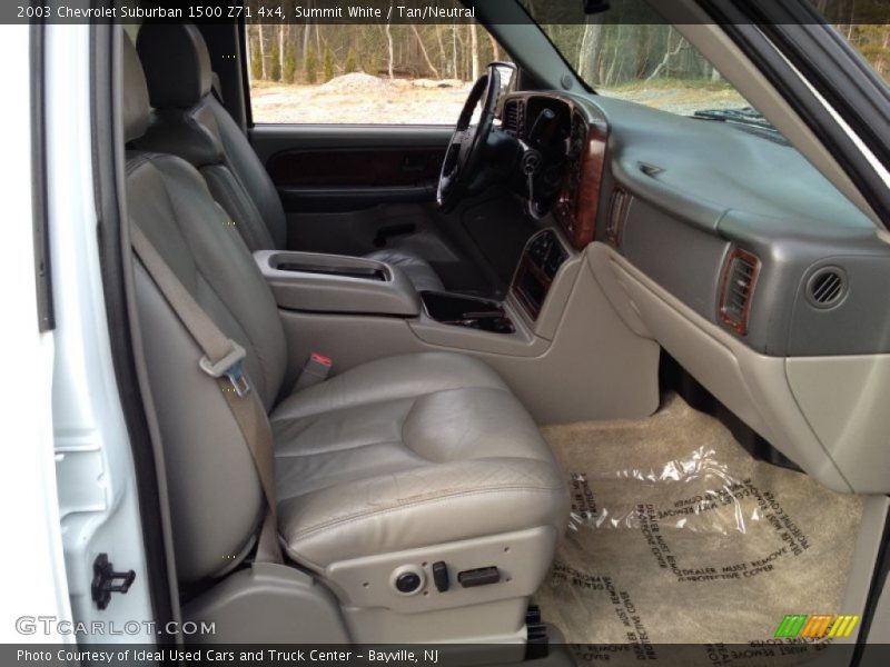 Summit White / Tan/Neutral 2003 Chevrolet Suburban 1500 Z71 4x4