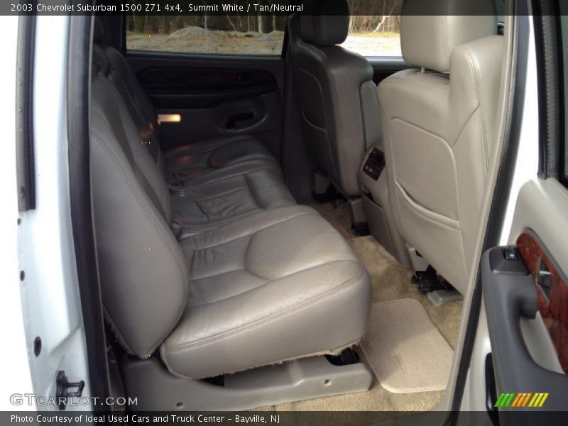 Summit White / Tan/Neutral 2003 Chevrolet Suburban 1500 Z71 4x4