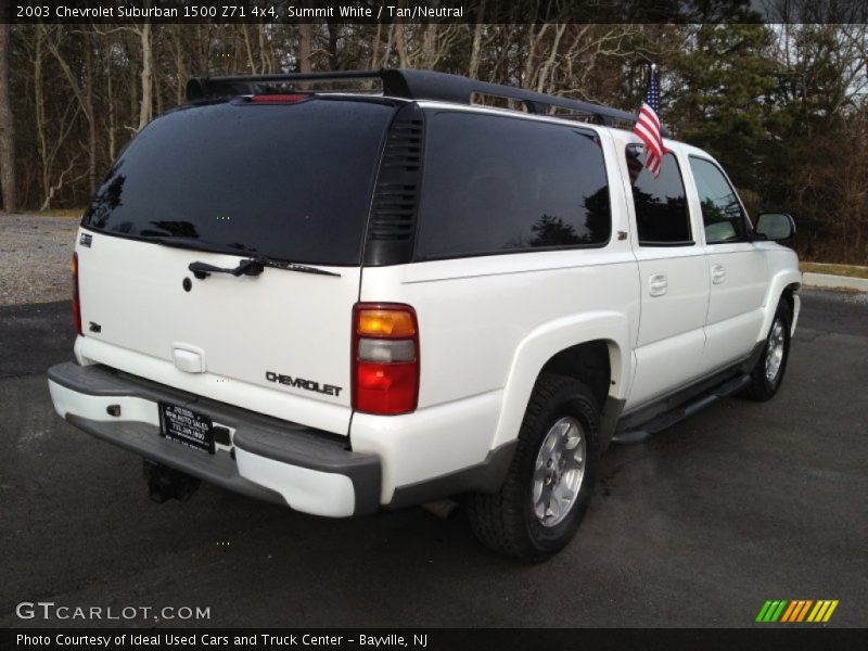 Summit White / Tan/Neutral 2003 Chevrolet Suburban 1500 Z71 4x4