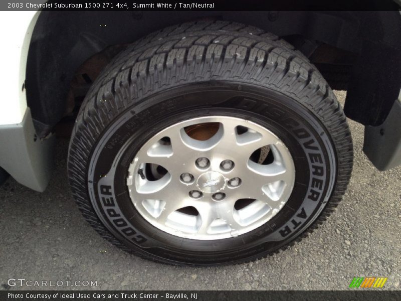 Summit White / Tan/Neutral 2003 Chevrolet Suburban 1500 Z71 4x4