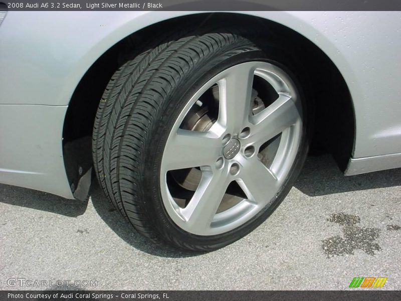 Light Silver Metallic / Black 2008 Audi A6 3.2 Sedan
