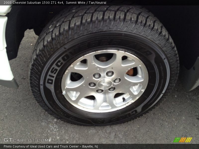 Summit White / Tan/Neutral 2003 Chevrolet Suburban 1500 Z71 4x4