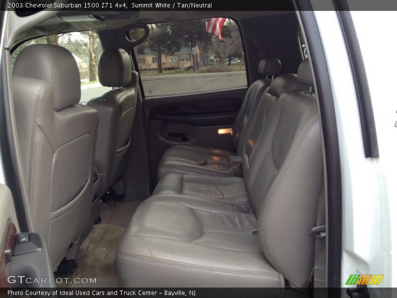 Summit White / Tan/Neutral 2003 Chevrolet Suburban 1500 Z71 4x4