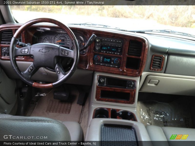 Summit White / Tan/Neutral 2003 Chevrolet Suburban 1500 Z71 4x4