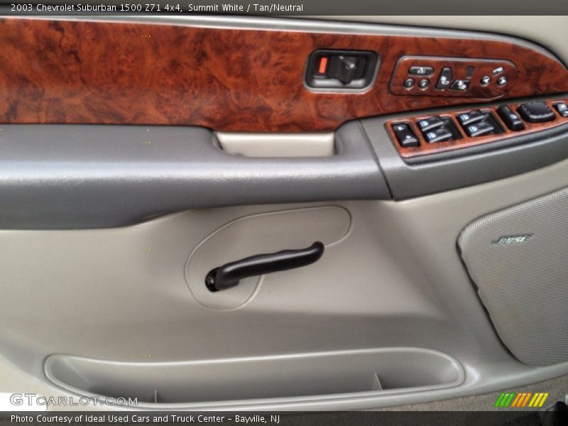 Summit White / Tan/Neutral 2003 Chevrolet Suburban 1500 Z71 4x4