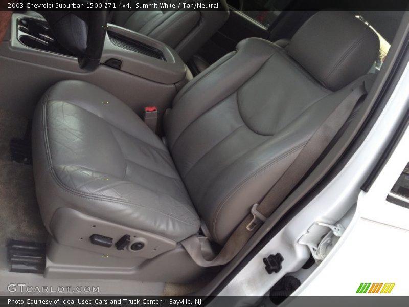 Summit White / Tan/Neutral 2003 Chevrolet Suburban 1500 Z71 4x4