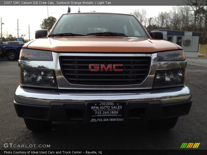 Sunburst Orange Metallic / Light Tan 2007 GMC Canyon SLE Crew Cab