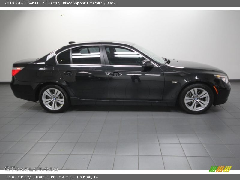 Black Sapphire Metallic / Black 2010 BMW 5 Series 528i Sedan