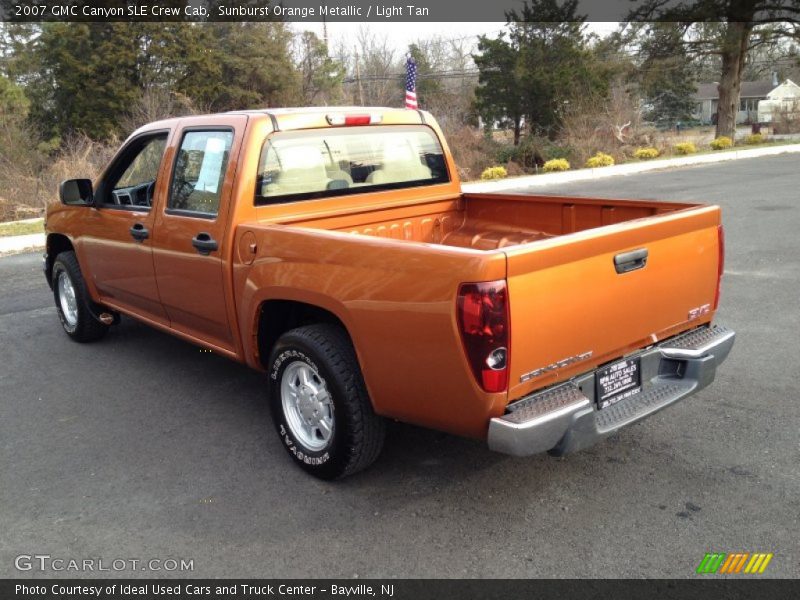 Sunburst Orange Metallic / Light Tan 2007 GMC Canyon SLE Crew Cab