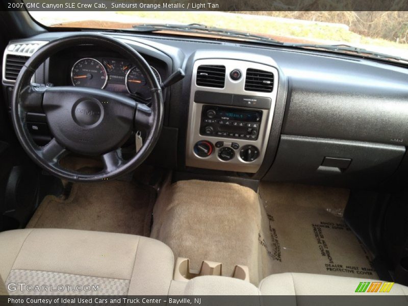 Sunburst Orange Metallic / Light Tan 2007 GMC Canyon SLE Crew Cab