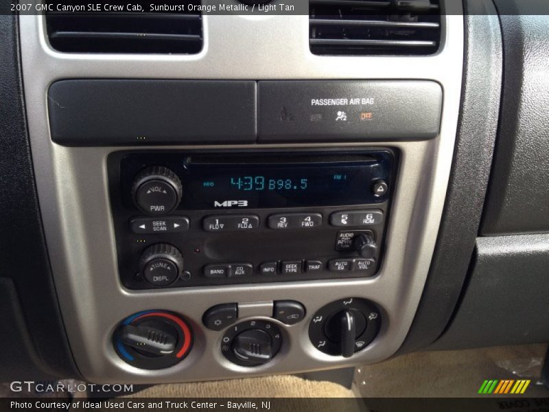Sunburst Orange Metallic / Light Tan 2007 GMC Canyon SLE Crew Cab