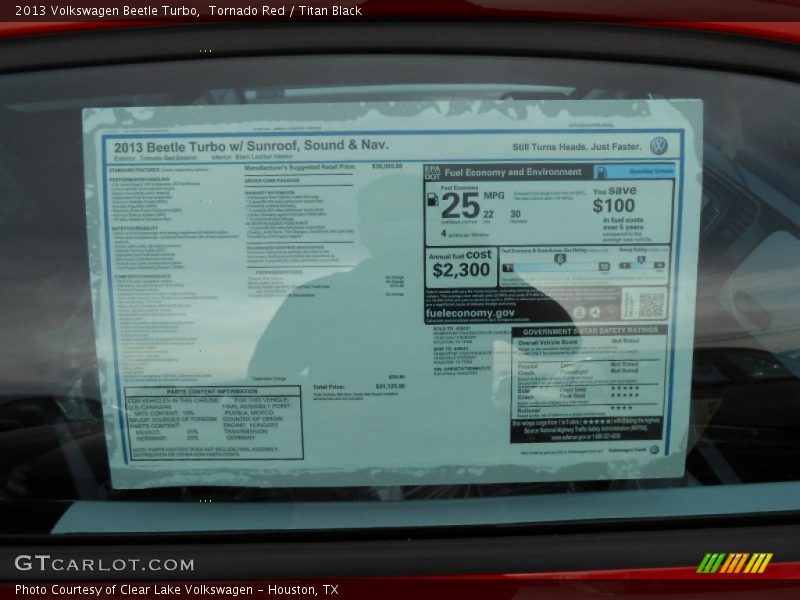 Tornado Red / Titan Black 2013 Volkswagen Beetle Turbo