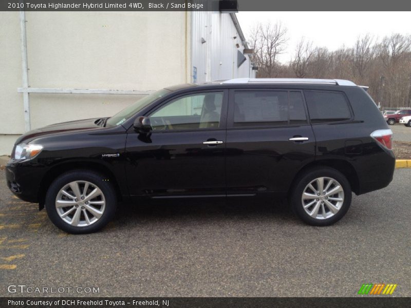 Black / Sand Beige 2010 Toyota Highlander Hybrid Limited 4WD