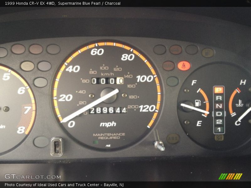 Supermarine Blue Pearl / Charcoal 1999 Honda CR-V EX 4WD