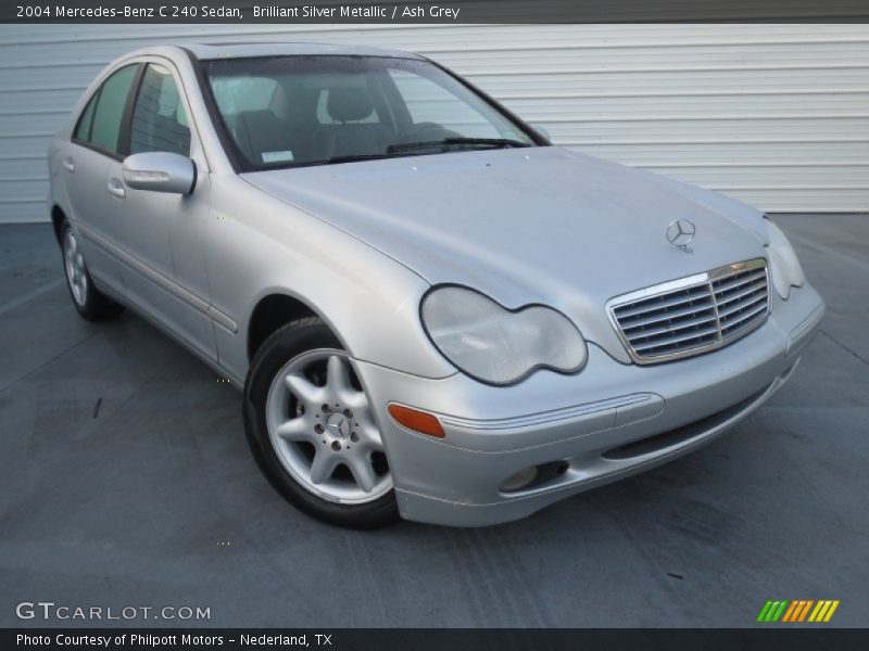 Brilliant Silver Metallic / Ash Grey 2004 Mercedes-Benz C 240 Sedan