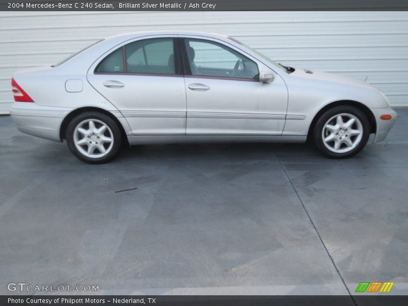 Brilliant Silver Metallic / Ash Grey 2004 Mercedes-Benz C 240 Sedan