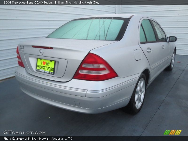 Brilliant Silver Metallic / Ash Grey 2004 Mercedes-Benz C 240 Sedan