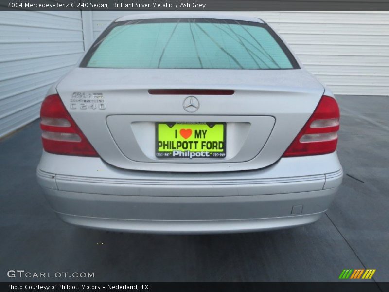 Brilliant Silver Metallic / Ash Grey 2004 Mercedes-Benz C 240 Sedan