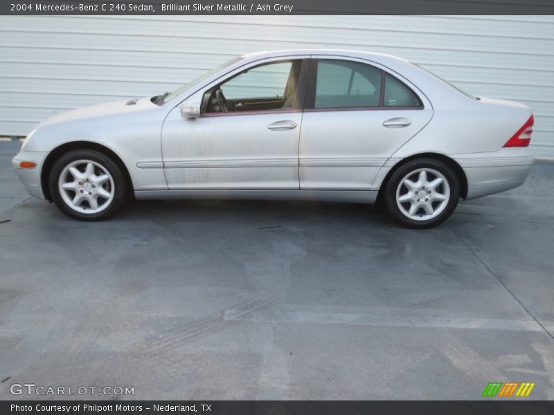 Brilliant Silver Metallic / Ash Grey 2004 Mercedes-Benz C 240 Sedan