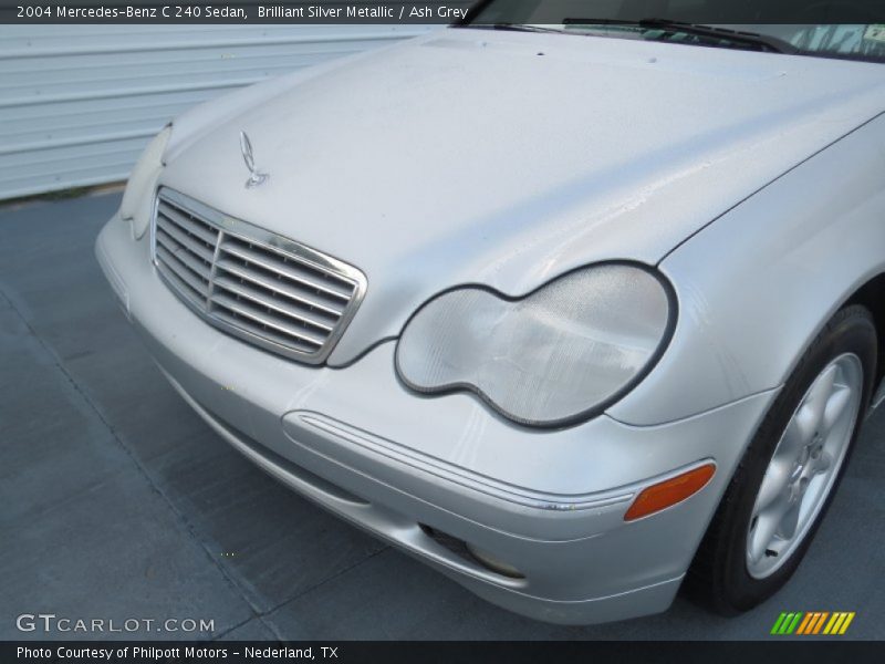 Brilliant Silver Metallic / Ash Grey 2004 Mercedes-Benz C 240 Sedan