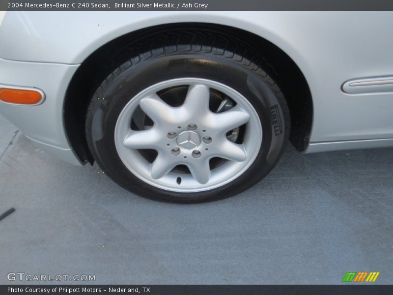 Brilliant Silver Metallic / Ash Grey 2004 Mercedes-Benz C 240 Sedan