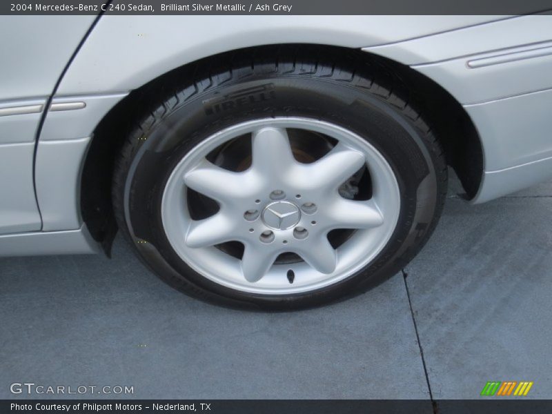 Brilliant Silver Metallic / Ash Grey 2004 Mercedes-Benz C 240 Sedan