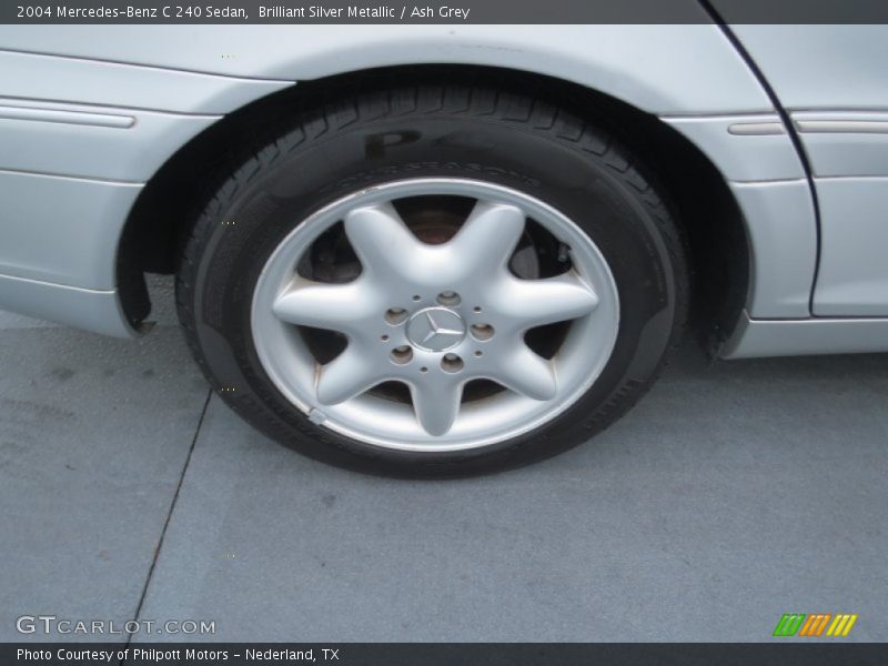 Brilliant Silver Metallic / Ash Grey 2004 Mercedes-Benz C 240 Sedan