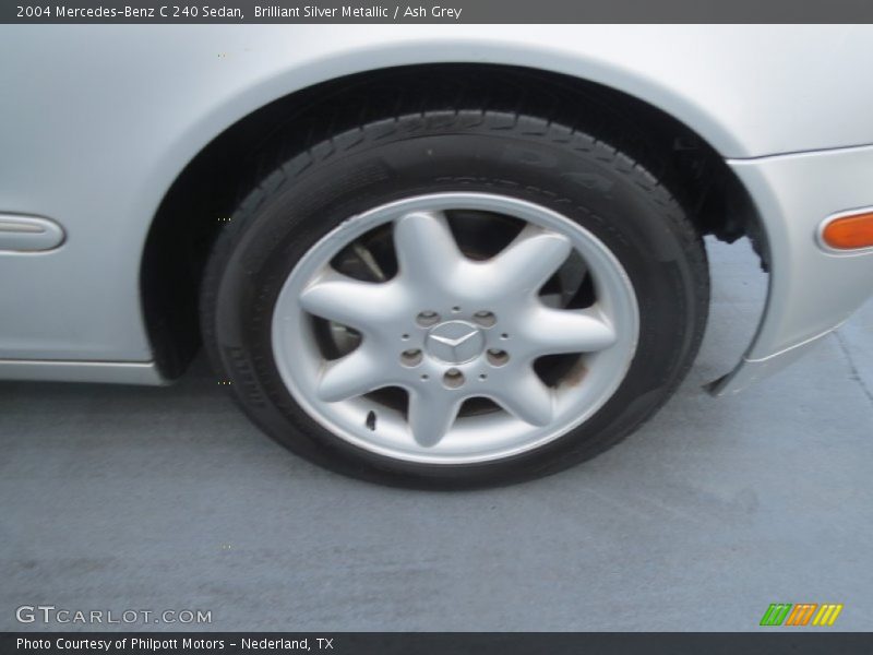 Brilliant Silver Metallic / Ash Grey 2004 Mercedes-Benz C 240 Sedan