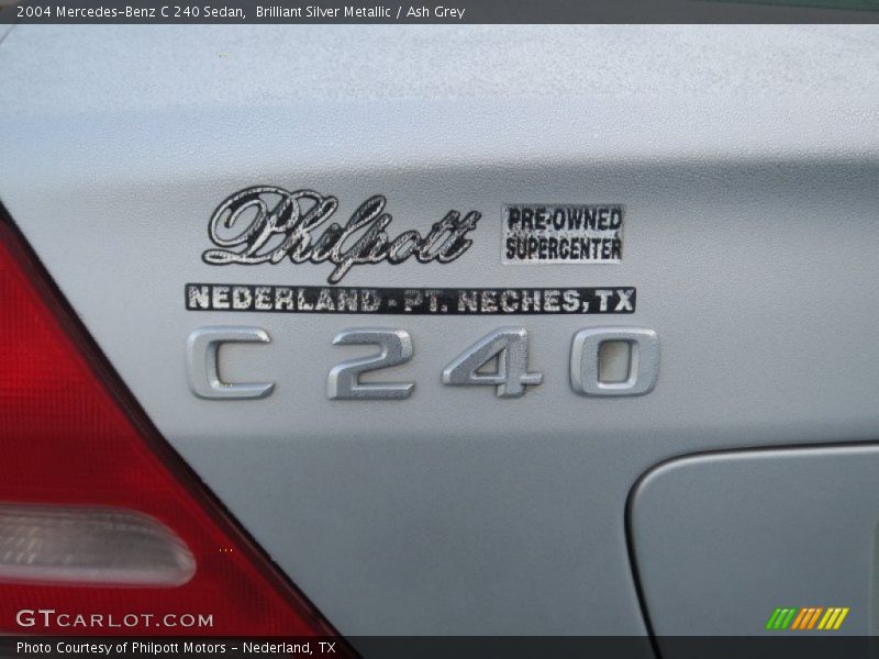 Brilliant Silver Metallic / Ash Grey 2004 Mercedes-Benz C 240 Sedan