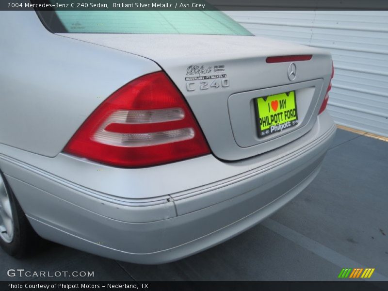 Brilliant Silver Metallic / Ash Grey 2004 Mercedes-Benz C 240 Sedan