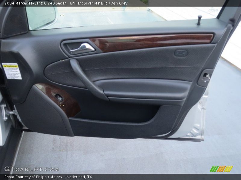 Brilliant Silver Metallic / Ash Grey 2004 Mercedes-Benz C 240 Sedan
