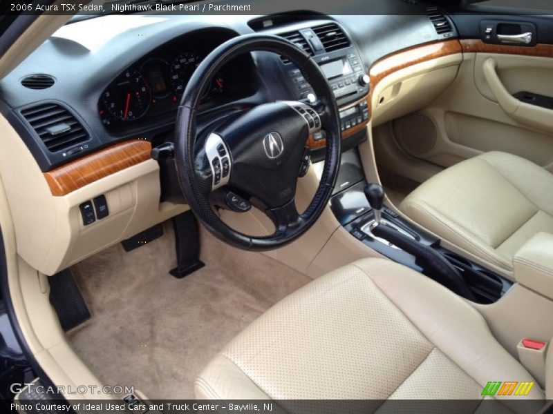 Nighthawk Black Pearl / Parchment 2006 Acura TSX Sedan