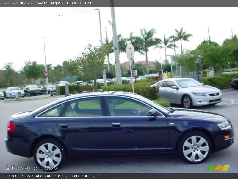Night Blue Pearl / Beige 2006 Audi A6 3.2 Sedan
