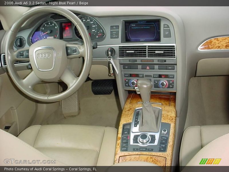 Night Blue Pearl / Beige 2006 Audi A6 3.2 Sedan