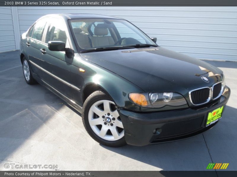 Oxford Green Metallic / Sand 2003 BMW 3 Series 325i Sedan