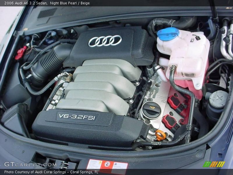 Night Blue Pearl / Beige 2006 Audi A6 3.2 Sedan