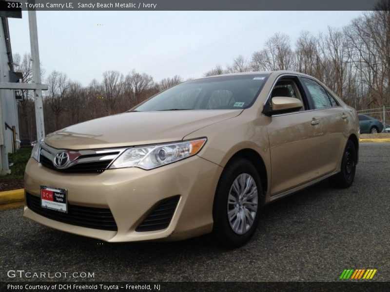 Sandy Beach Metallic / Ivory 2012 Toyota Camry LE